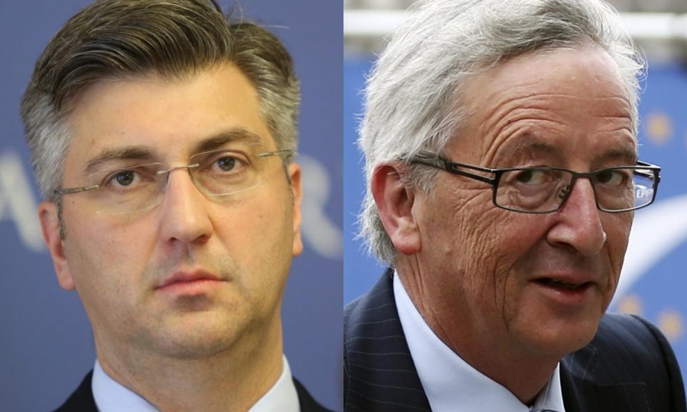 Andrej Plenković i Jean-Claude Juncker