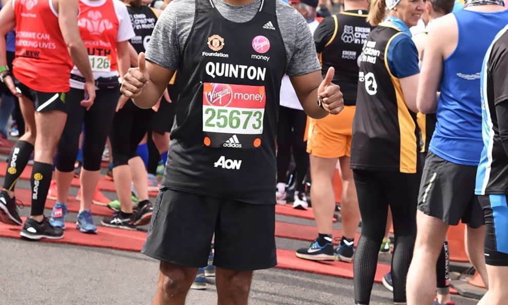 Quinton Fortune prije početka maratona