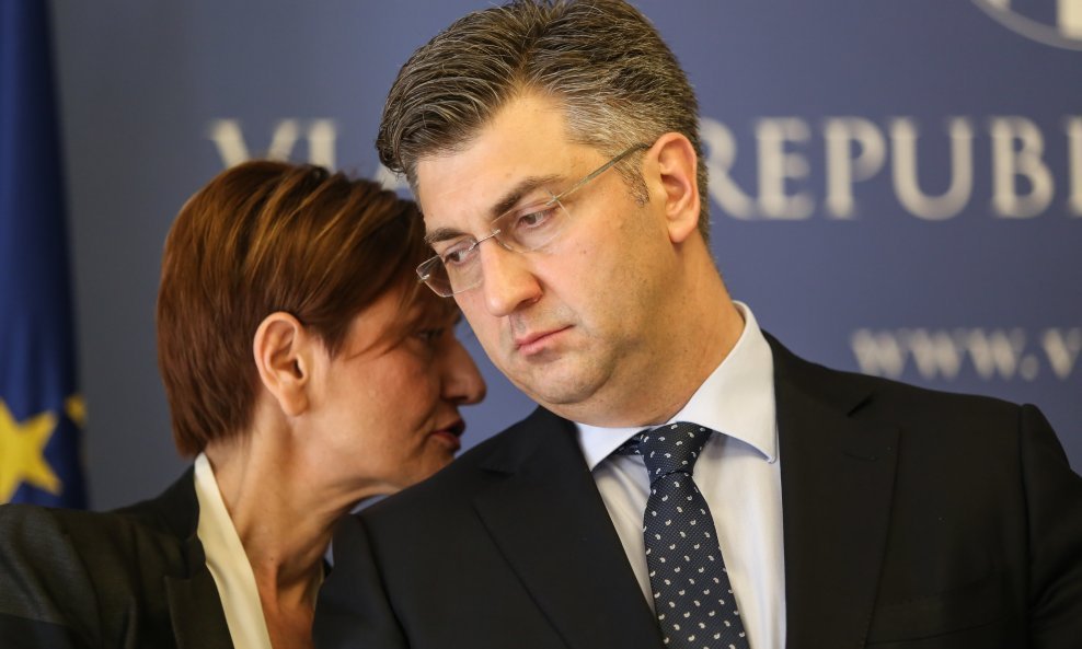 Martina Dalić i Andrej Plenković