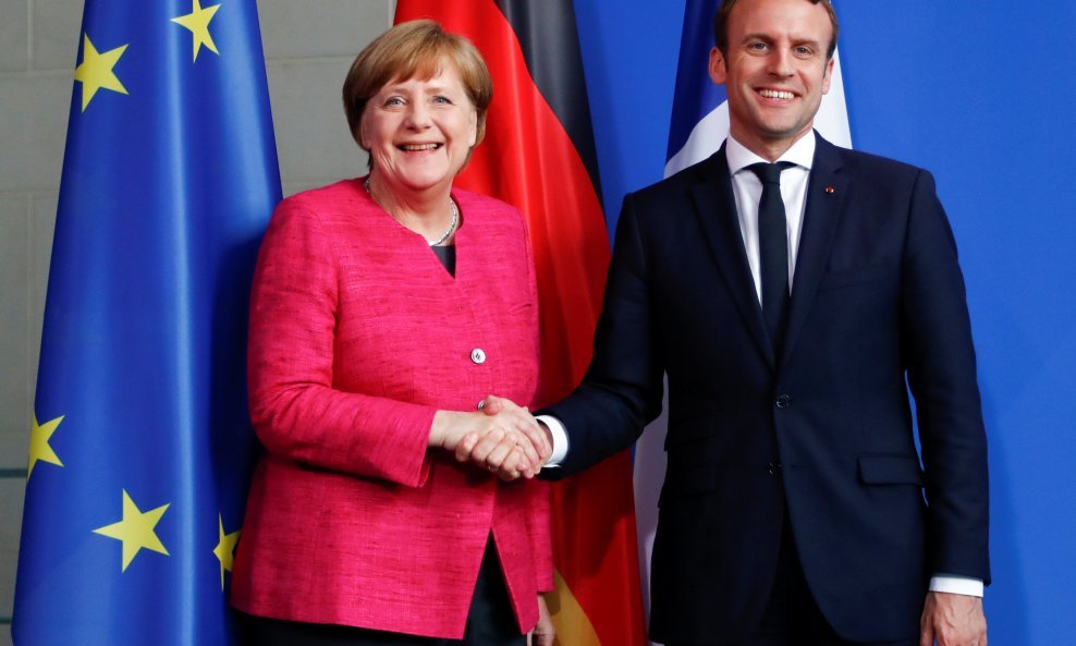 Merkel i Macron u Berlinu