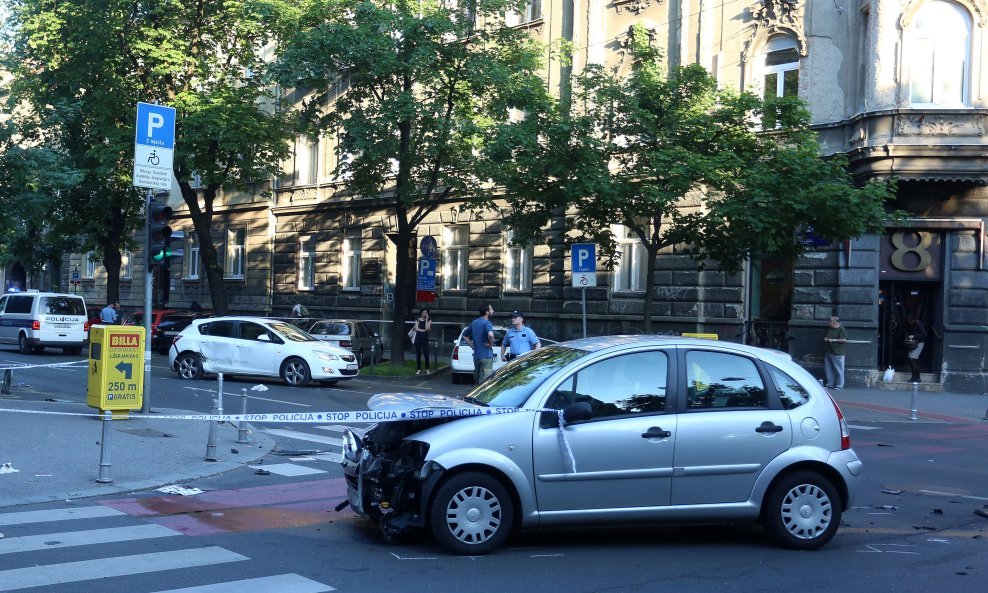 Prometna nesreća u centru Zagreba