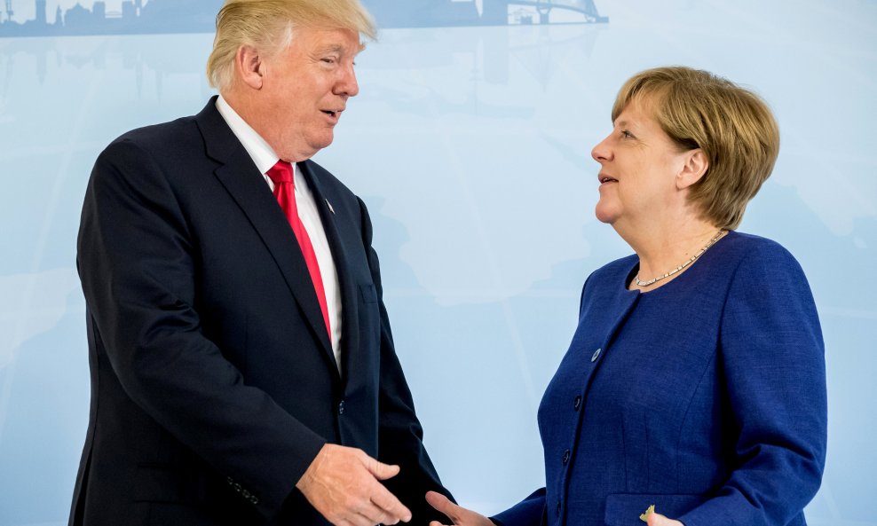 Donald Trump i Angela Merkel