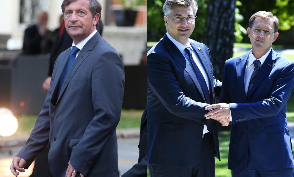 Karl Erjavec i Miro Cerar (uz Andreja Plenkovića)