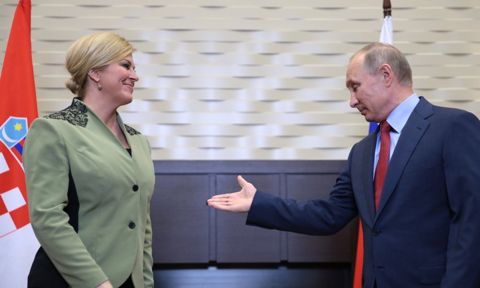 Kolinda Grabar Kitarović i Vladimir Putin