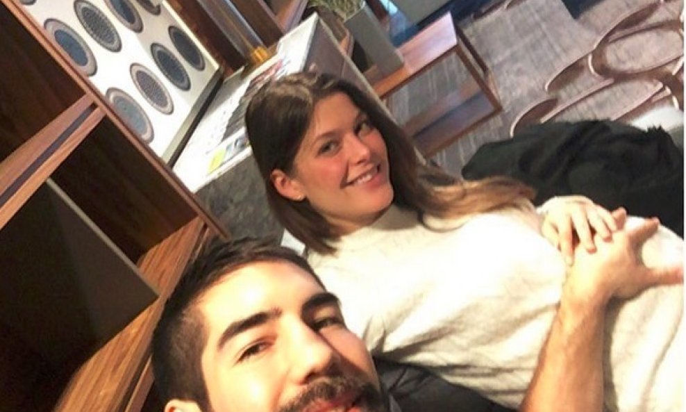 Nikola Karabatić s djevojkom Géraldine Pillet