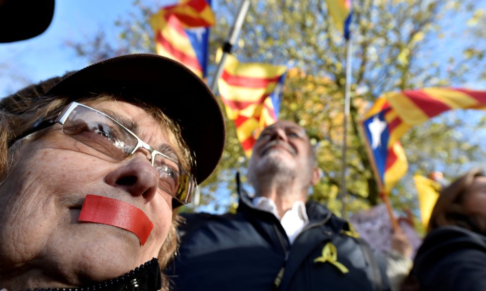 Prosvjed Katalonaca u Bruxellesu