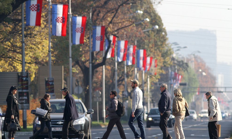 Zastave u Zagrebu