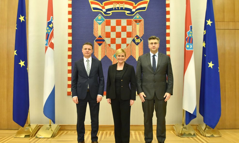 Gordan Jandroković, Kolinda Grabar Kitarović i Andrej Plenković