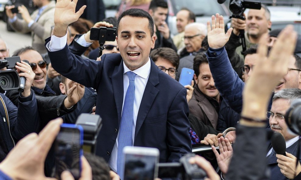 Čelnik Pet zvijezda Luigi Di Maio, stranke koja priprema prijedlog za druge stranke za dogovor o vladi