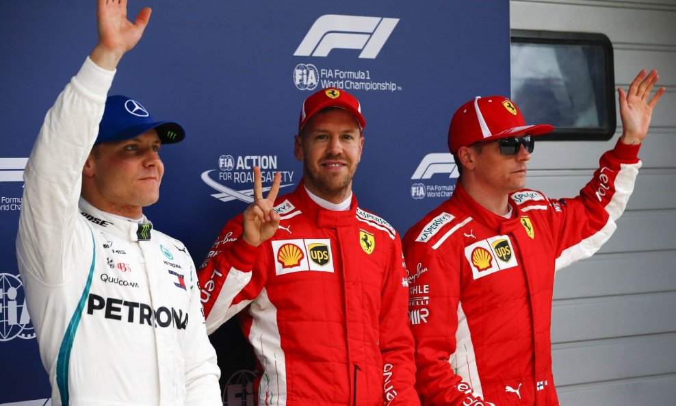 Bottas, Vettel, Raikkonen