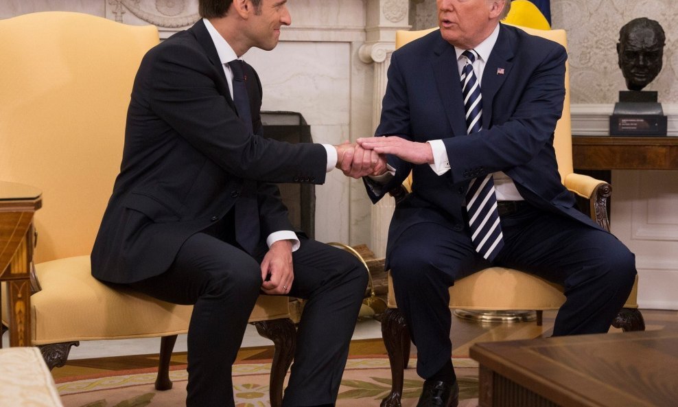 Emmanuel Macron i Donald Trump