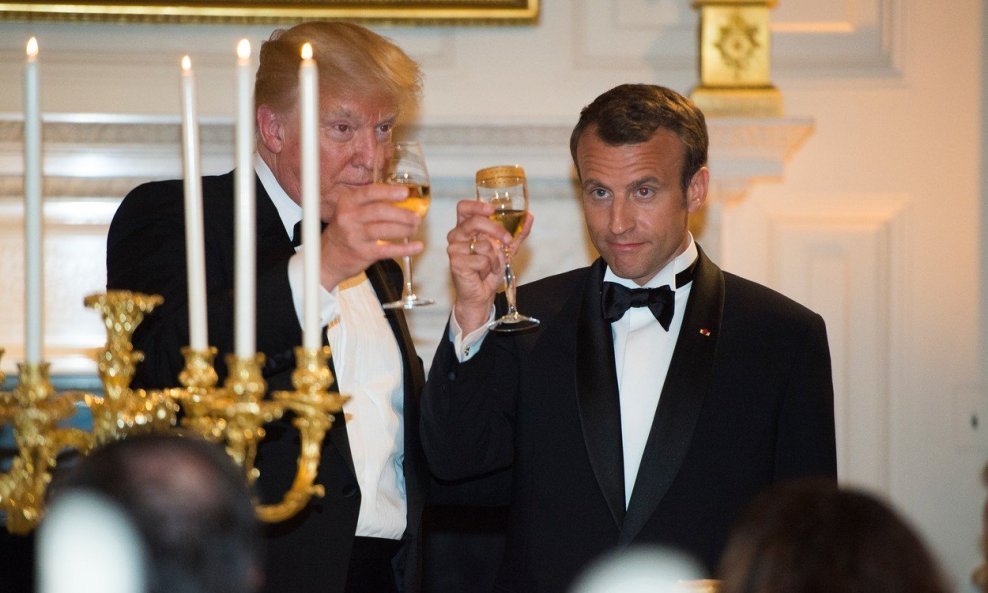 Donald Trump i Emmanuel Macron