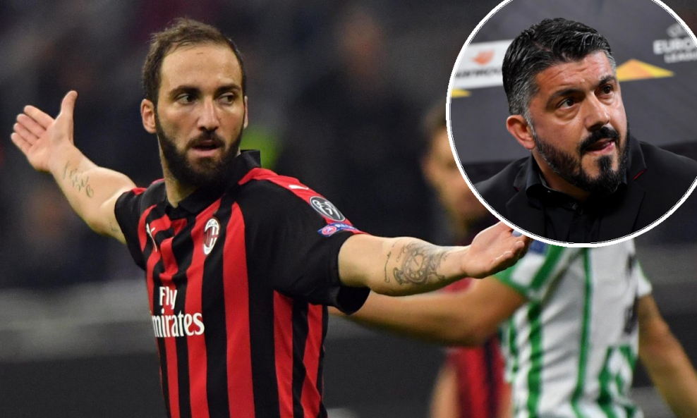 Gonzalo Higuain i Gennaro Gattuso