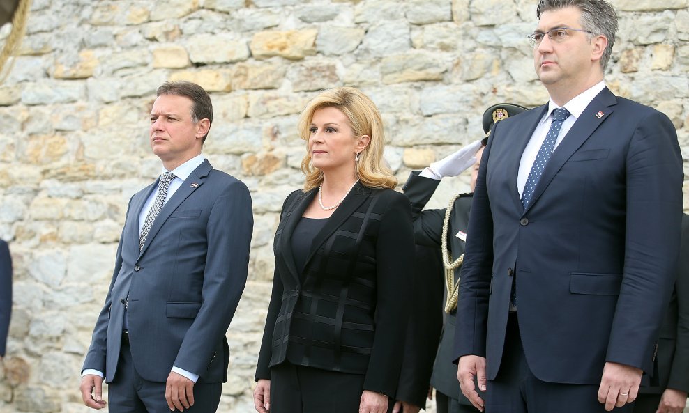 Gordan Jandroković, Kolinda Grabar Kitarović i Andrej Plenković