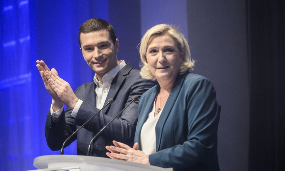 Jordan Bardella i Marine Le Pen