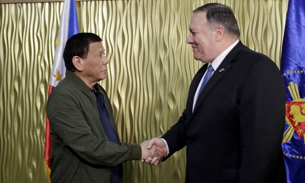 Filipinski predsjednik Rodrigo Duterte i američki državni tajnik Mike Pompeo