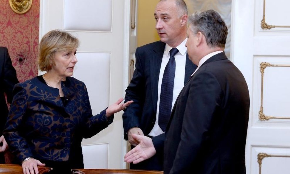 Vesna Pusić, Ivan Vrdoljak i Berislav Šipuš