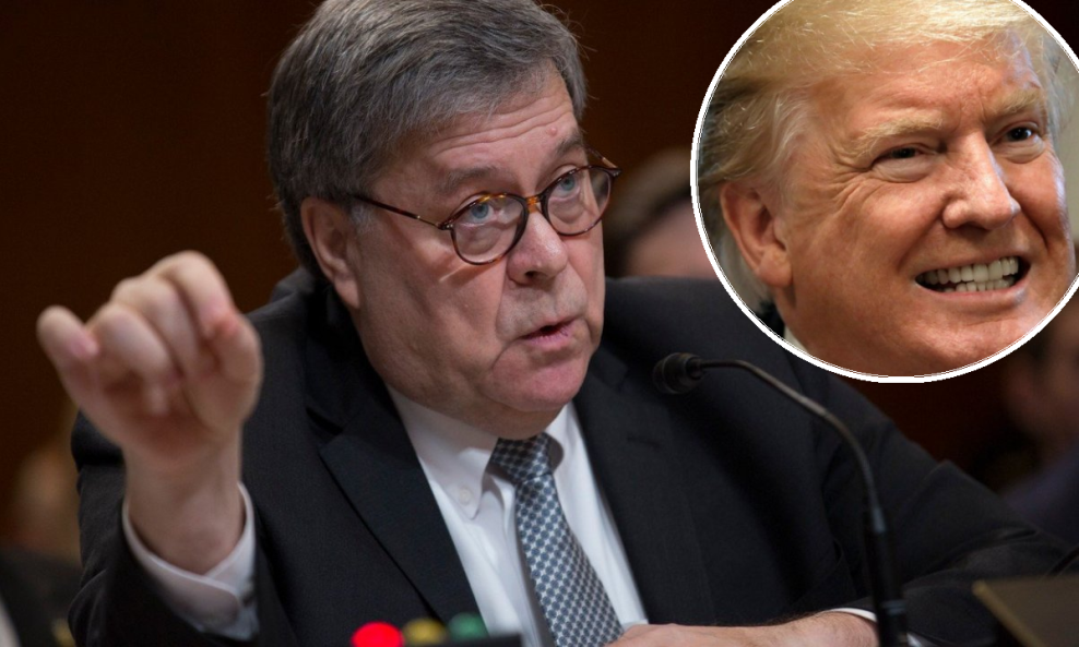 Glavni odvjetnik William Barr i američki predsjednik Donald Trump