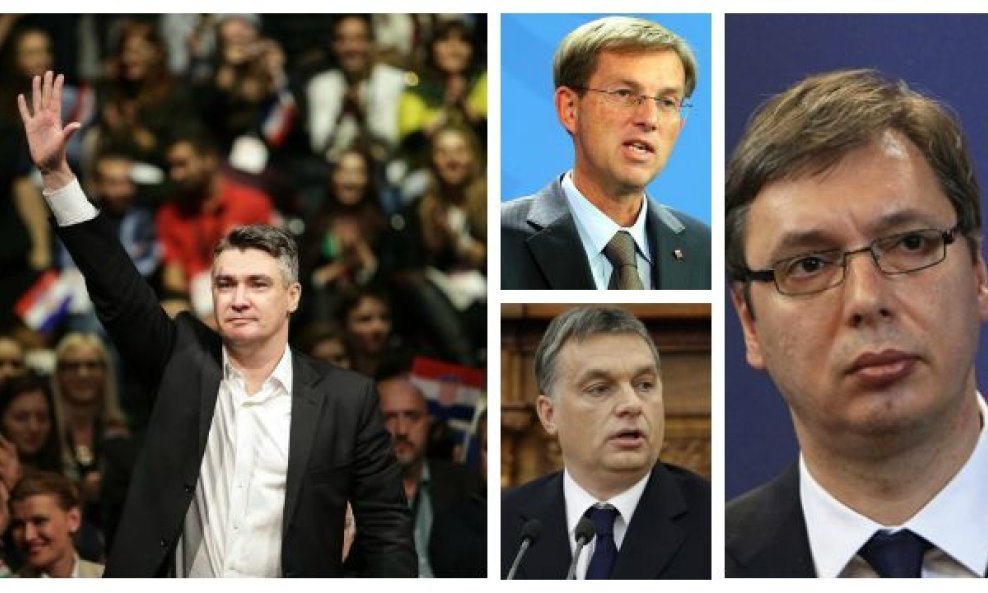 kolaž milanović cerar orban vučić