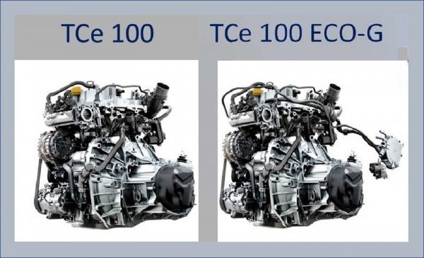 Usporedba 1.0 TCe 100 i 1.0 TCe ECO-G motora