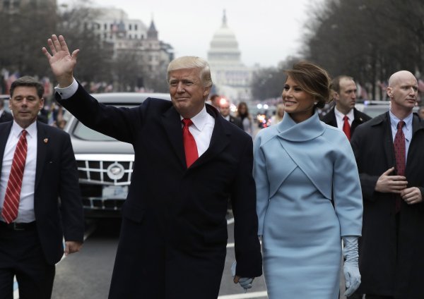 Bračni par Trump na inauguraciji 2017. godine