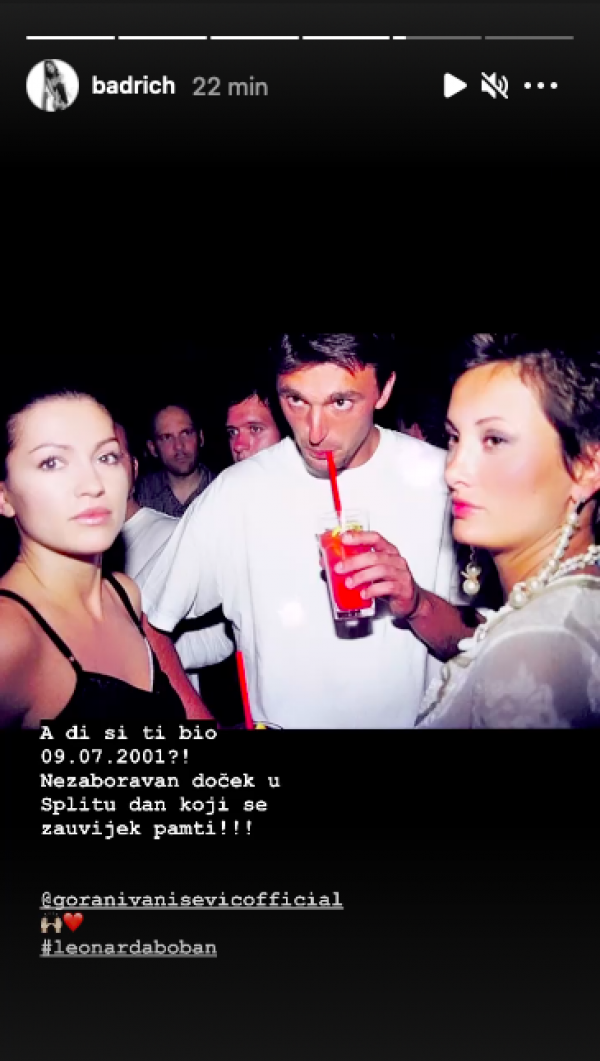 Nina Badrić, Goran Ivanišević, Leonarda Boban