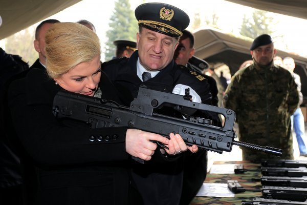 Kolinda Grabar Kitarović pokrenula je priču o vojnom roku tijekom kampanje za predsjedničke izbore Davor Javorović/Pixsell