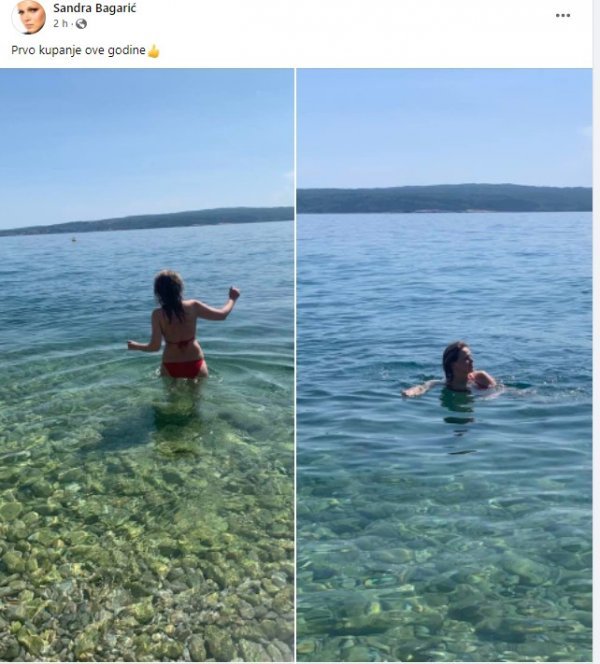 Sandra Bagarić otvorila je sezonu kupanja 