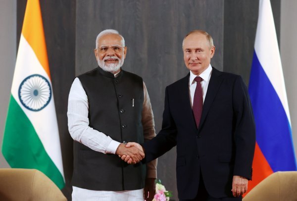 Narendra Modi i Vladimir Putin