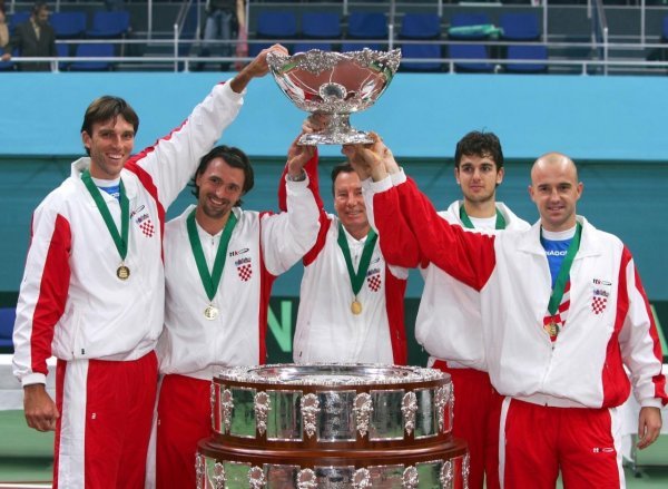 Hrvatska Davis Cup reprezentacija 2005. godine Zeljko Lukunic/PIXSELL