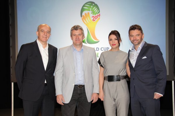 Drago Ćosić, Davor Šuker, Mila Horvat i Bruno Kovačević HRT