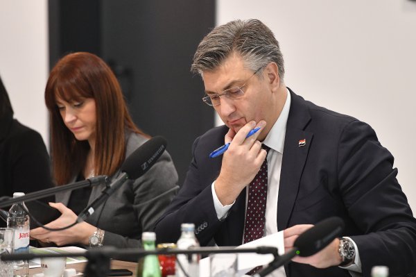 Nataša Tramišak i Andrej Plenković