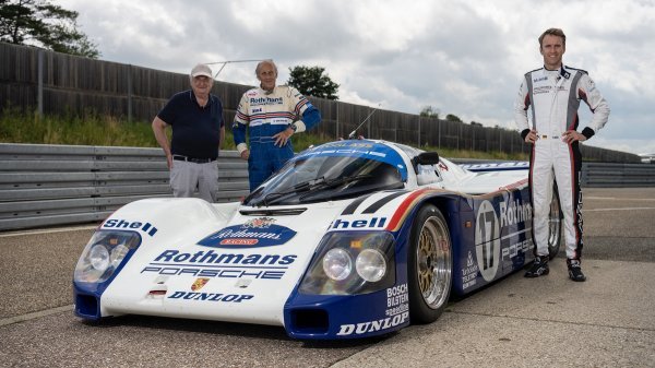 Norbert Singer, Hans-Joachim Stuck, Timo Bernhard, Porsche 962 C (slika iz 2021.)