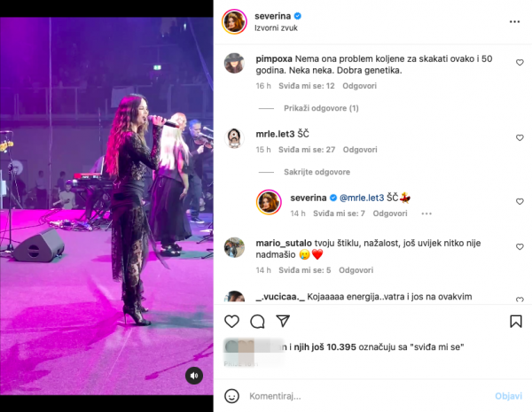 Severina i Mrle na Instagramu