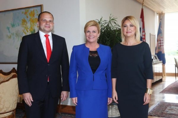 Siniša Hajdaš Dončić, Kolinda Grabar Kitarović i Milanka Opačić Davor Puklavec / PIXSELL