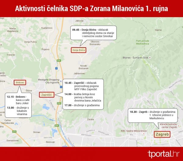 Aktivnosti Zorana Milanovića tportal