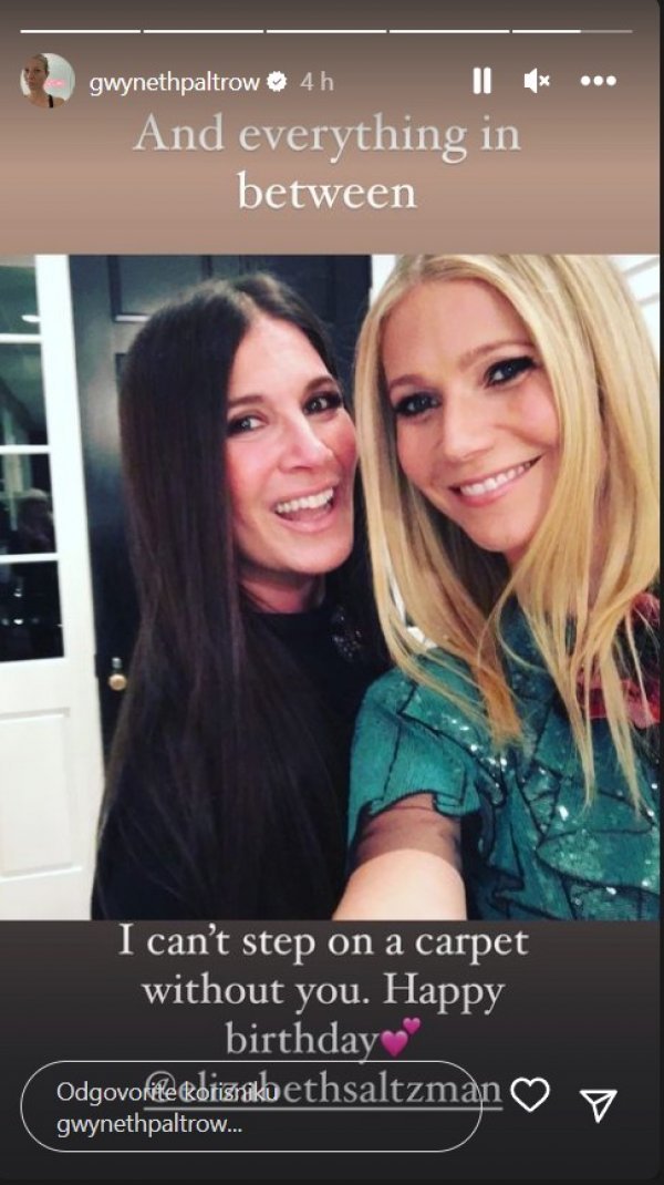 Gwyneth Paltrow i Elizabeth Saltzman