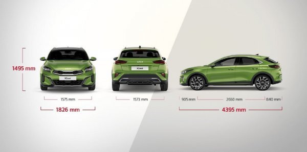 KIA XCeed : vanjske dimenzije