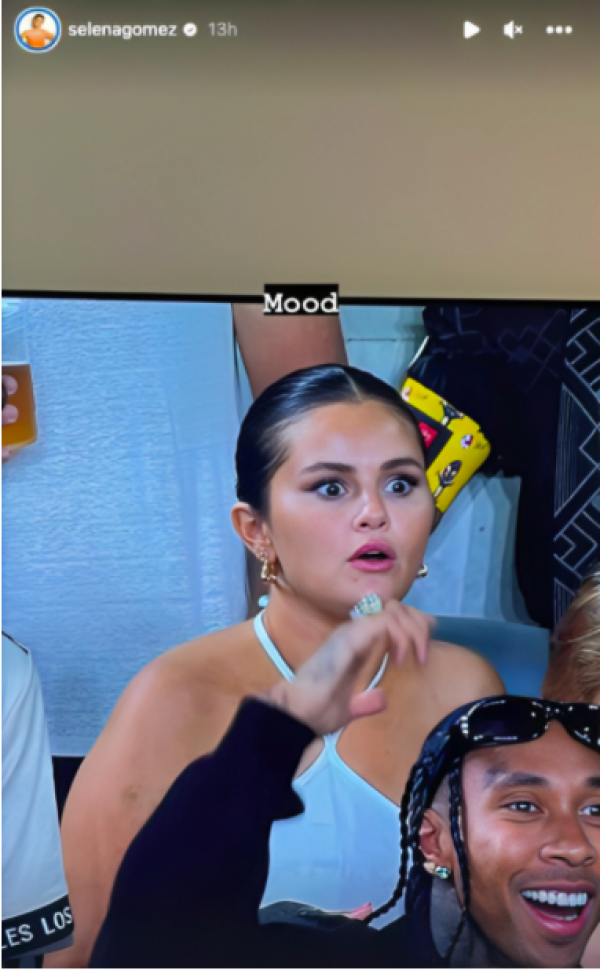 Selena Gomez na utakmici