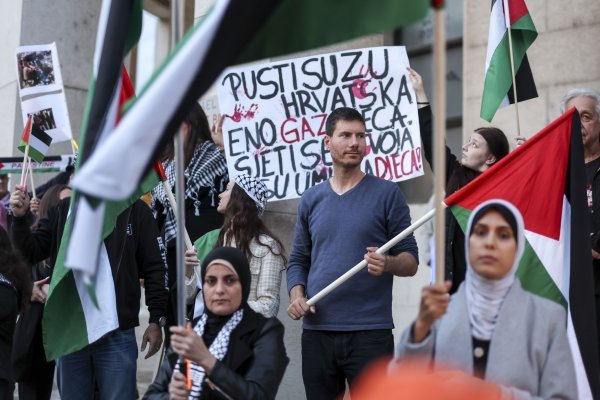 Ivan Pernar na skupu podrške Palestini