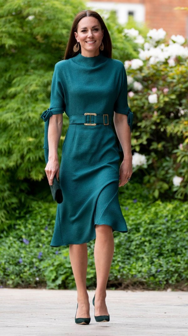 Kate Middleton u zelenoj haljini dizajnerice Edeline Lee