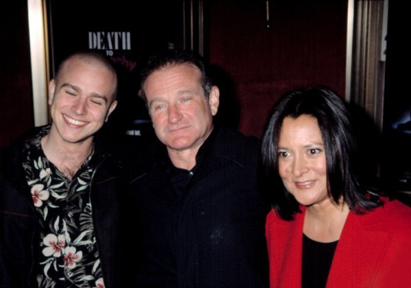Robin Williams, sin Zak i supruga Marsha 2002. godine