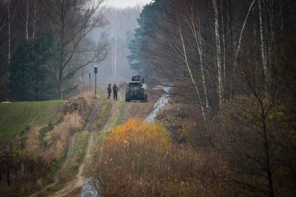 Ruska granica s Poljskom u blizini Kalinjingrada, Gołdap