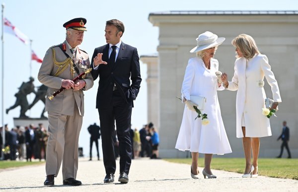 Kralj Charles, Emmanuel Macron, kraljica Camilla, Brigitte Macron