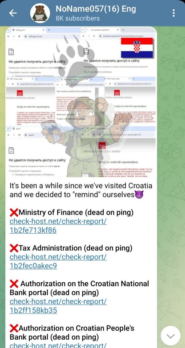 Ruska hakerska skupina - Telegram