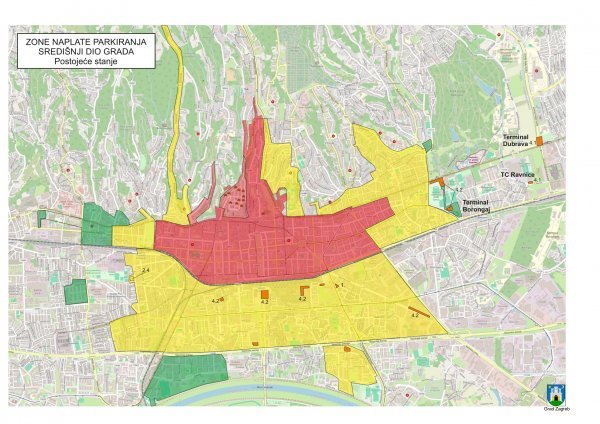 Parkirne zone u Zagrebu