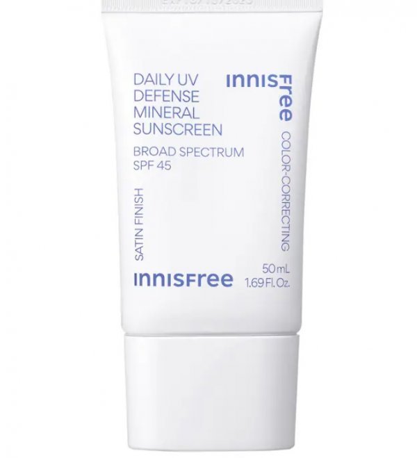 Innisfree Daily UV Defense Mineral Sunscreen Broad Spectrum SPF 45