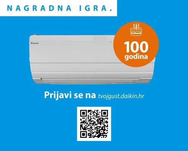 Za svoj rođendan Daikin poklanja i svoju najbolju klimu Ururu Sarara koja je mnogo više od klima-uređaja: osim učinkovitog grijanja, hlađenja i pročišćavanja zraka, omogućuje i ovlaživanje i dovod zvježeg zraka bez otvaranja prozora.