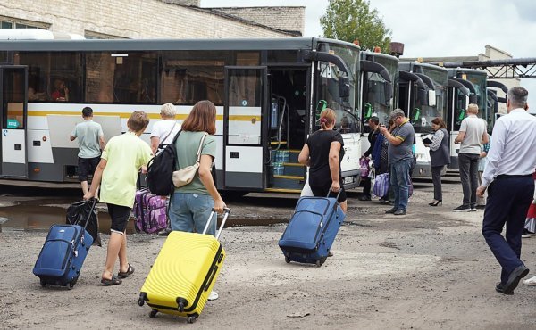 Evakuacija stanovništva iz mjesta Rilsk na području regije Kursk