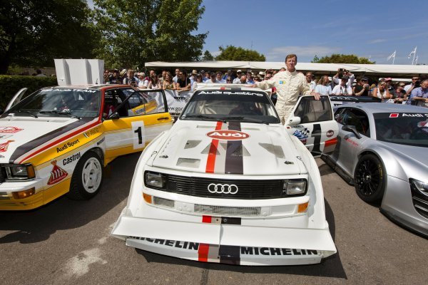 Svjetski prvak u reliju Walter Röhrl i Audi Sport quattro S1 'Pikes Peak' iz 1987. (snimljeno 2017.g)